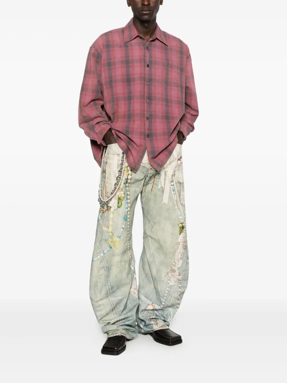Jeans con stampa