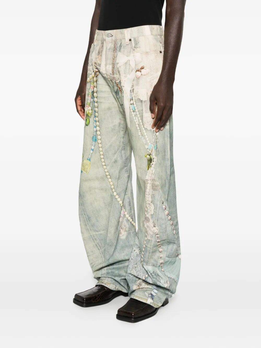 Jeans con stampa