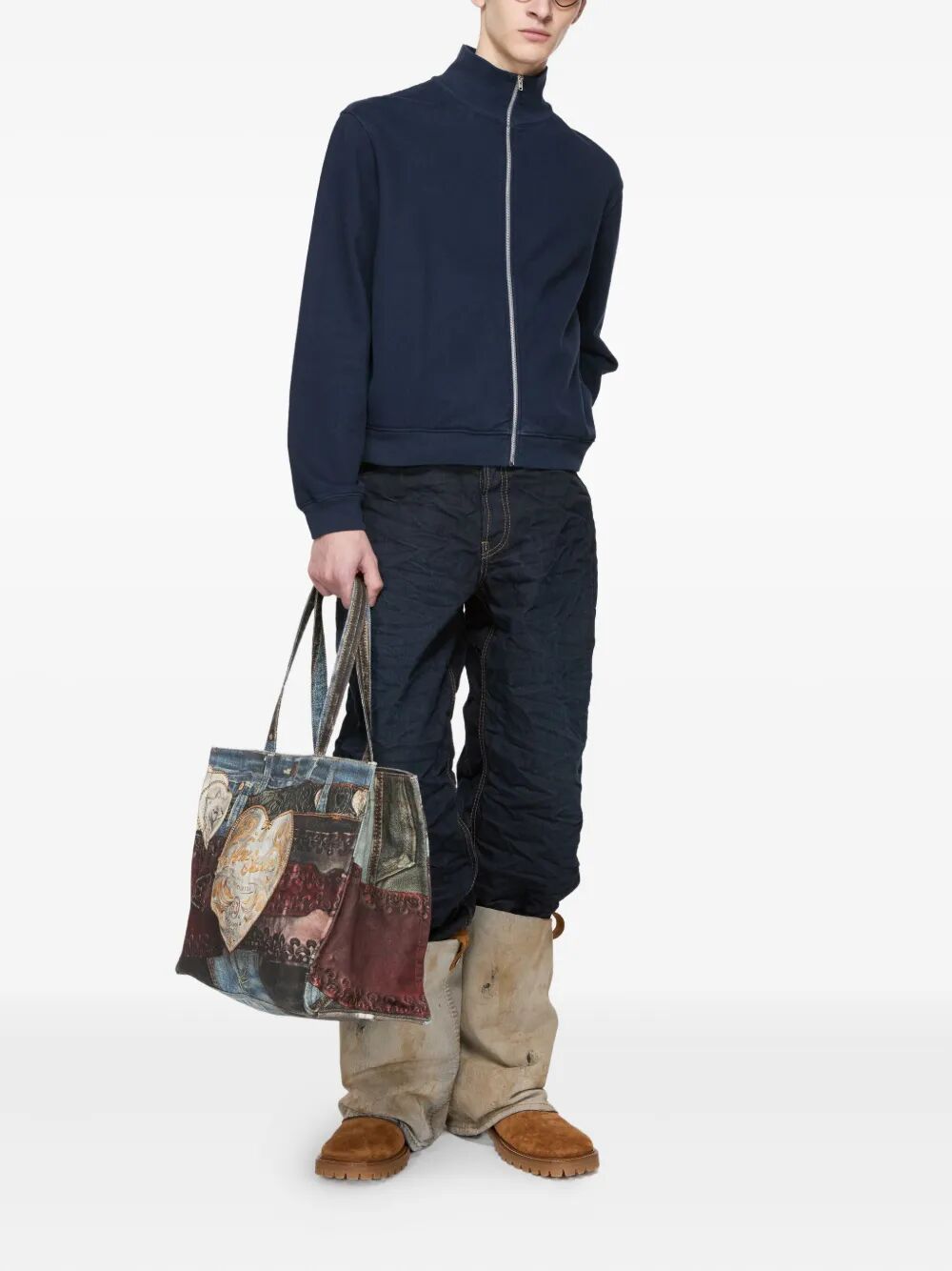 Felpa con zip e cappuccio