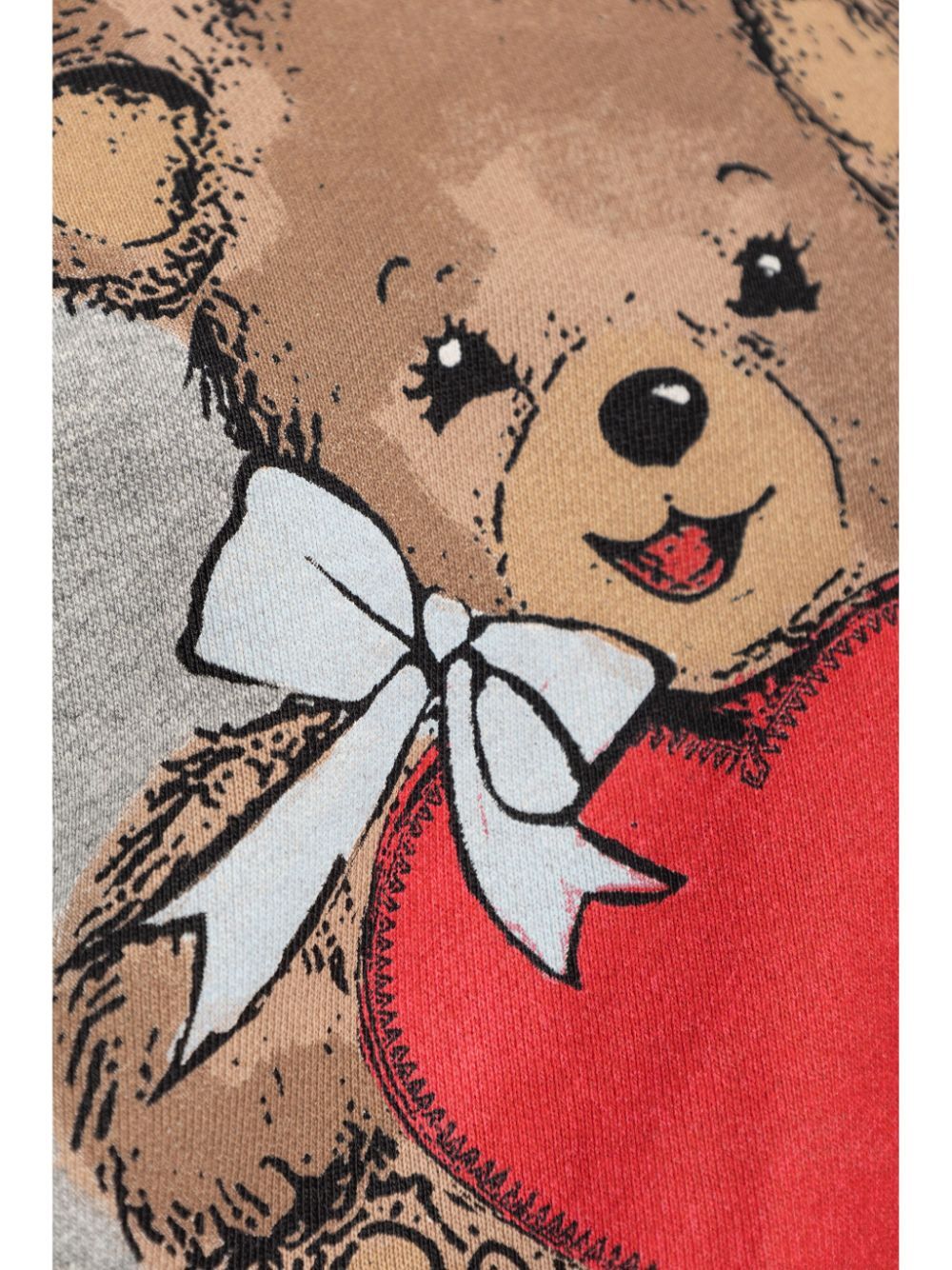 FELPA CON CAPPUCCIO STAMPA ORSETTO