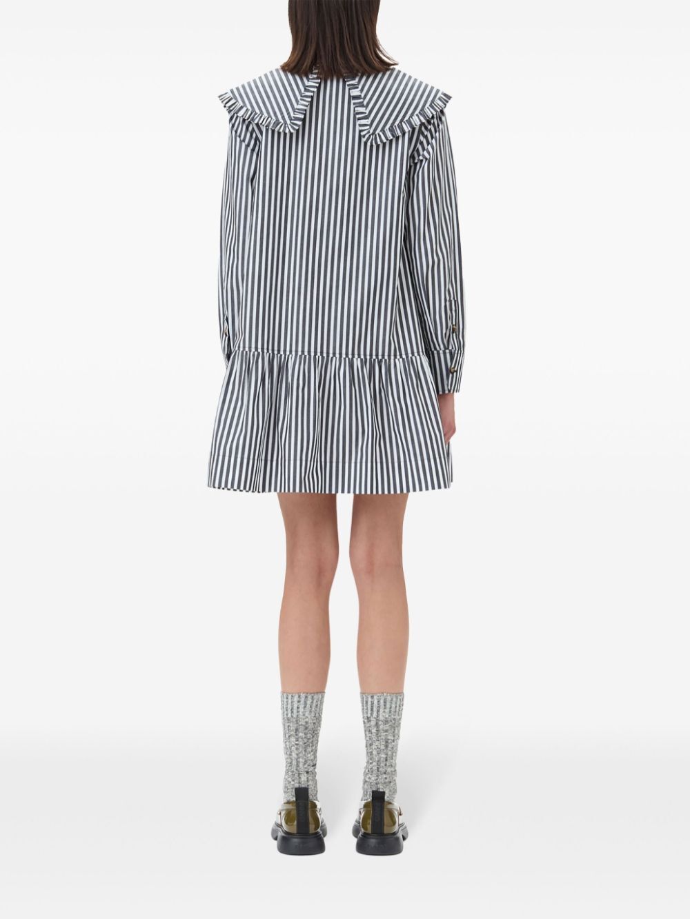CAMICIA RIGATA COLLO MAXI