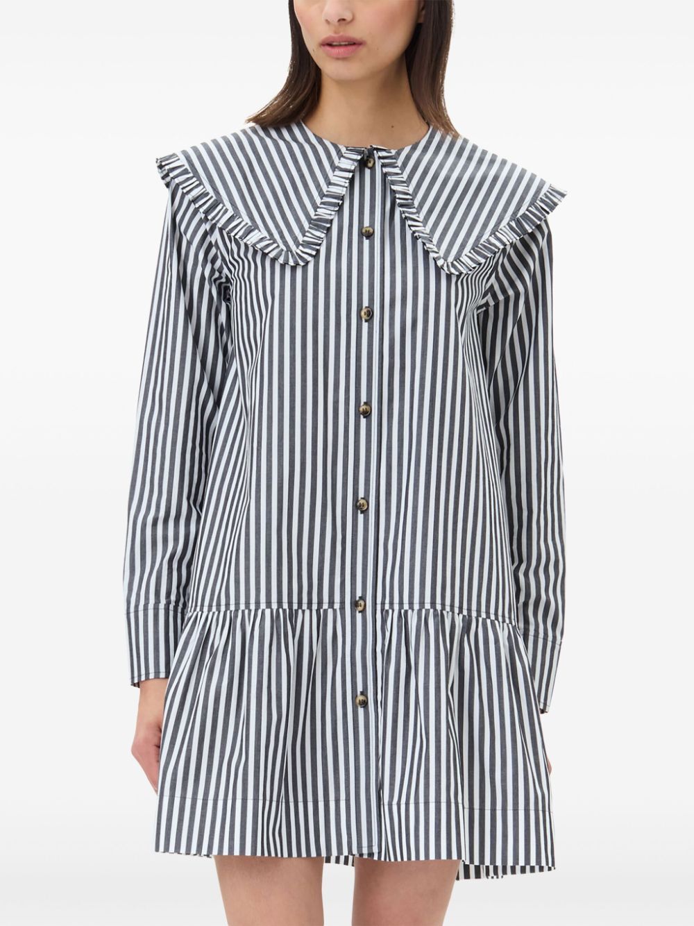CAMICIA RIGATA COLLO MAXI
