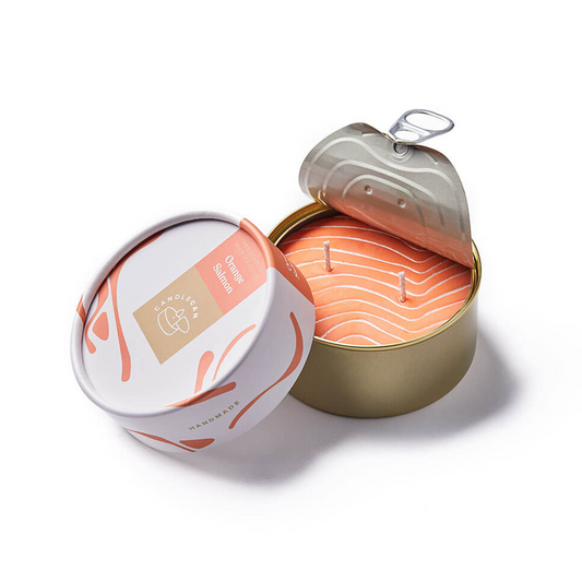 CANDLECAN ORANGE SALMON