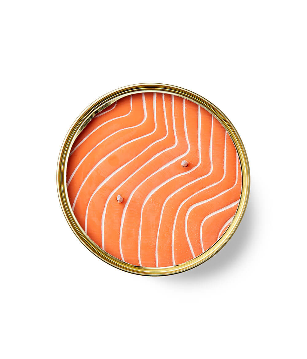 CANDLECAN ORANGE SALMON