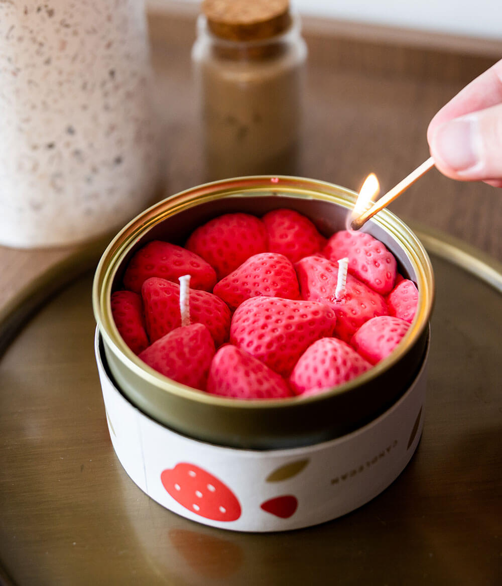 CANDLECAN RIPE STRAWBERRY