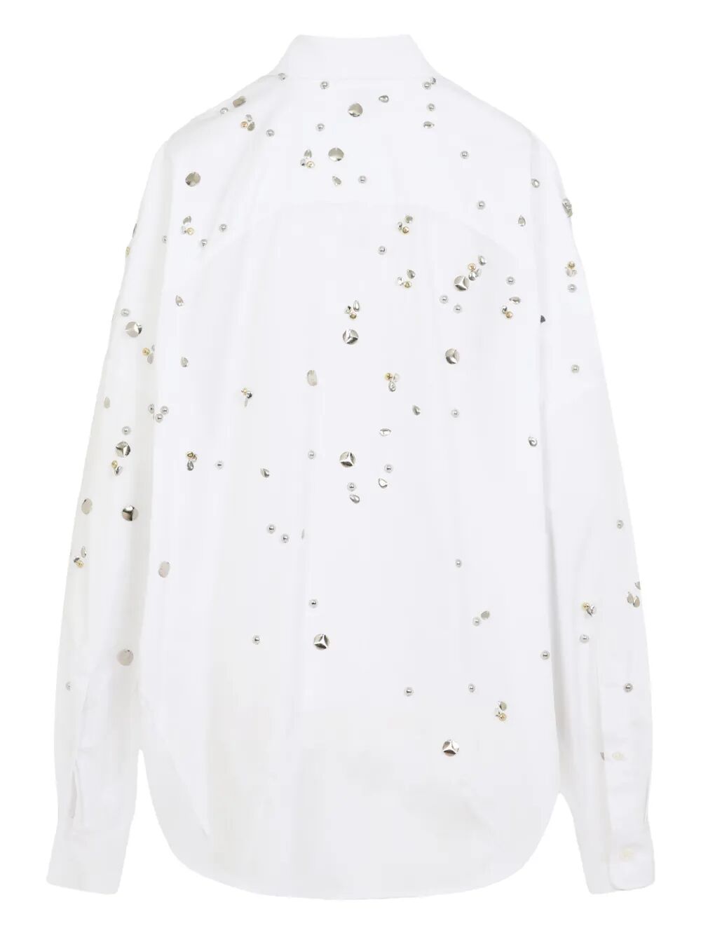 Camicia a maniche lunghe con decorazioni metalliche