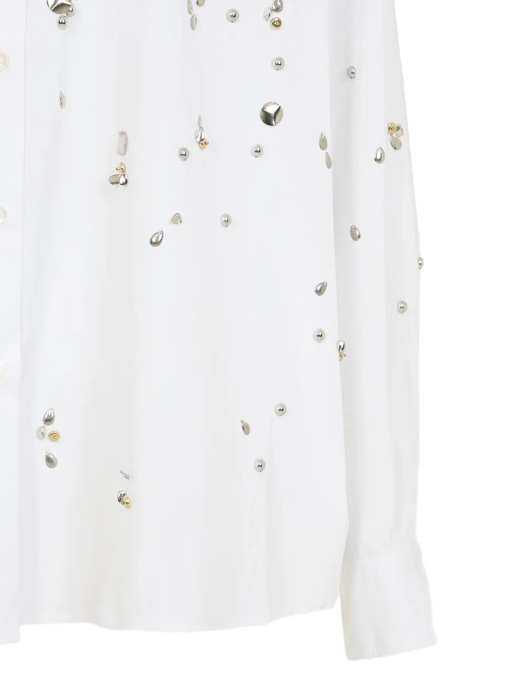 Camicia a maniche lunghe con decorazioni metalliche