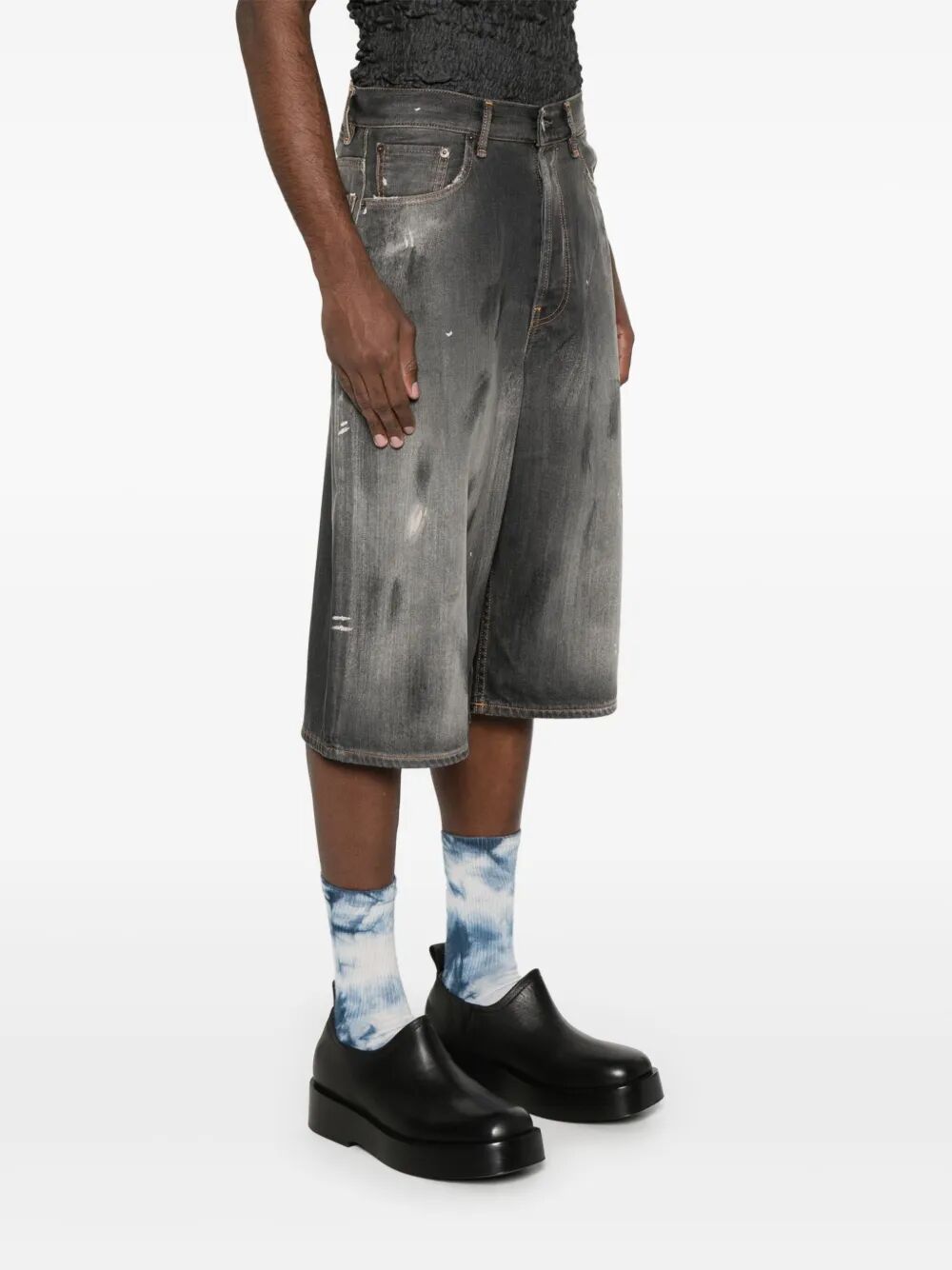 Pantaloni corti in jeans