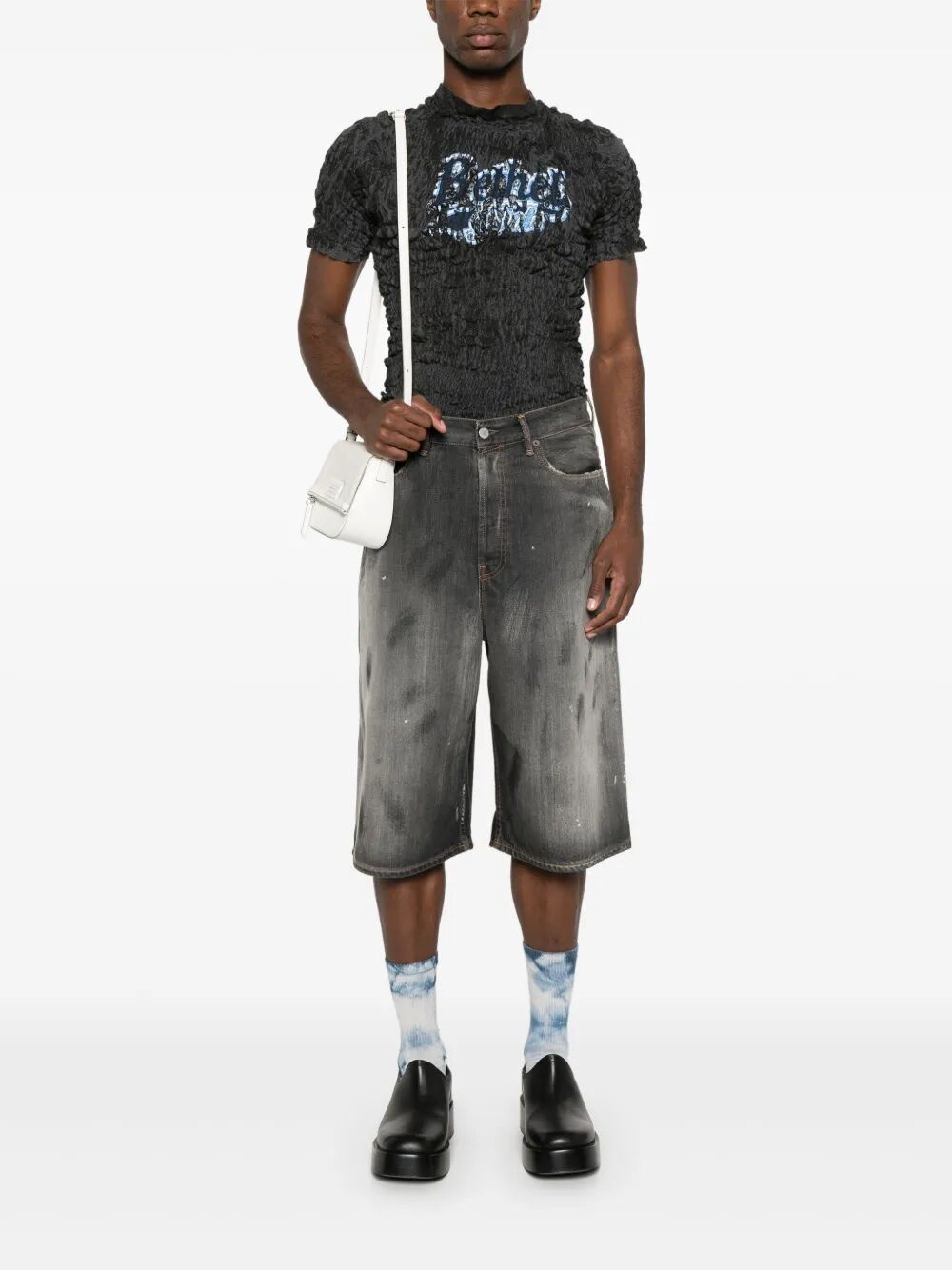 Pantaloni corti in jeans