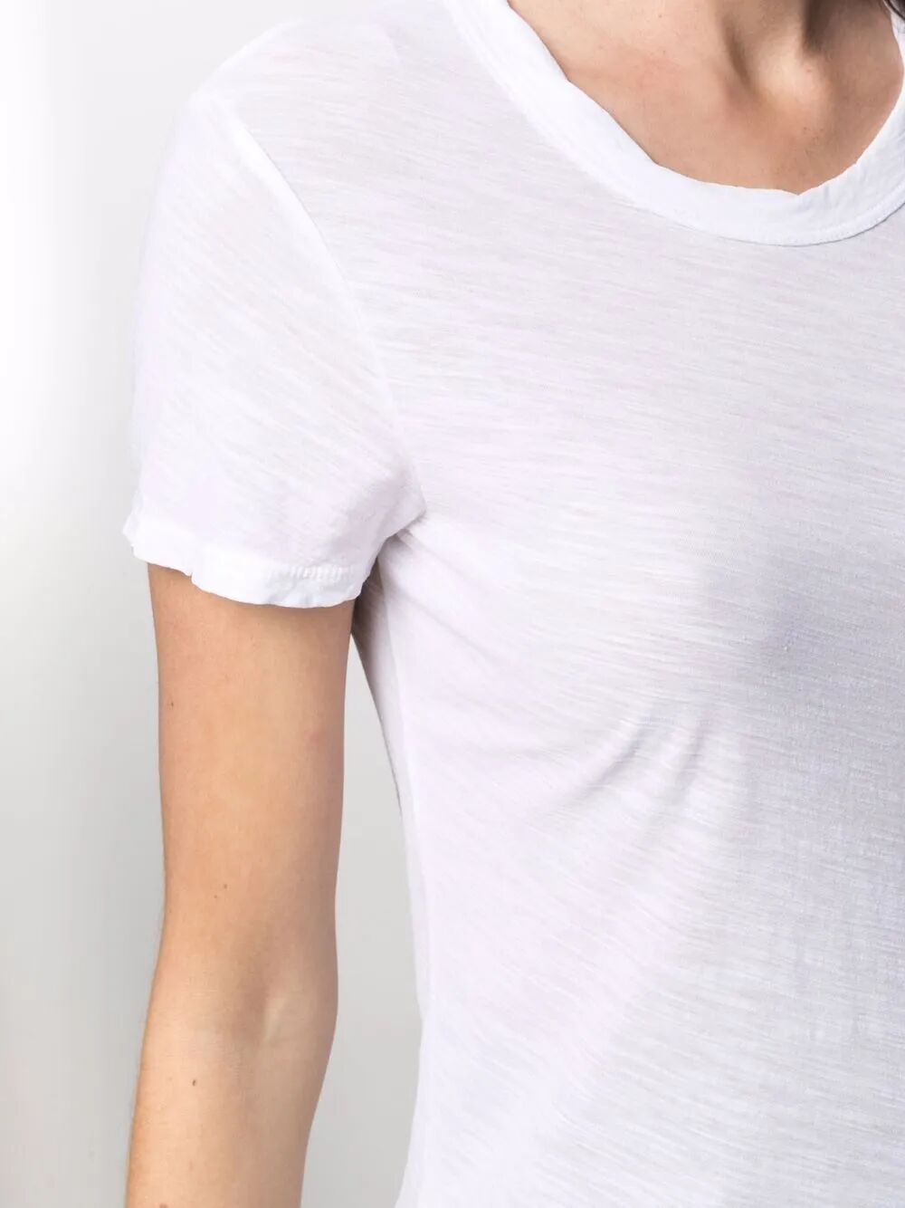 SHEER SLUB CREW NECK TEE