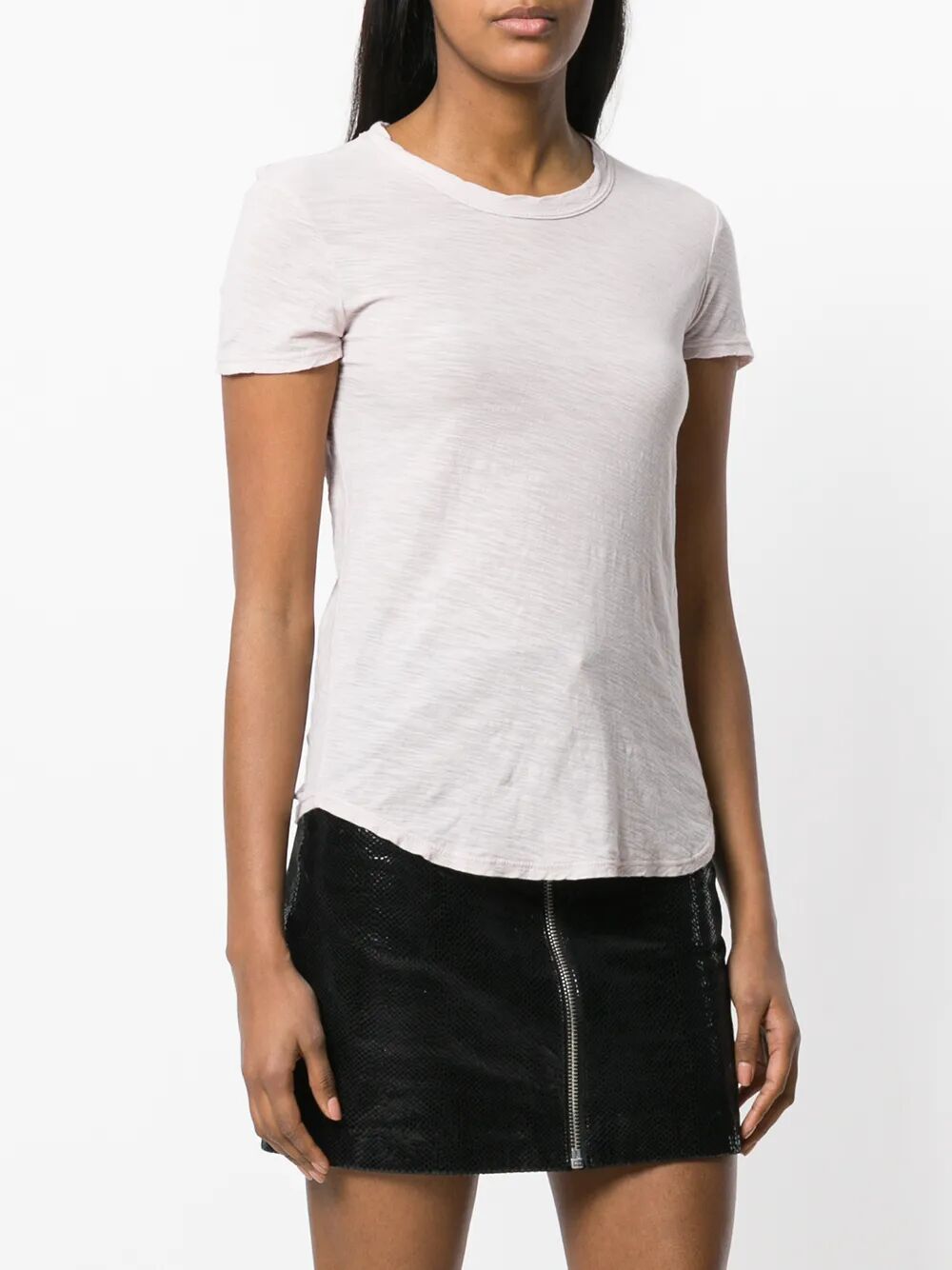 SHEER SLUB CREW NECK TEE