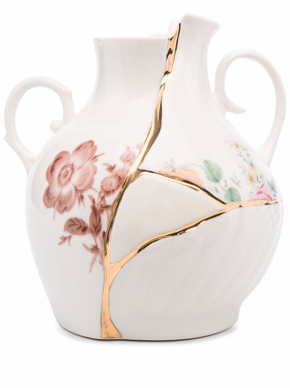 VASO IN PORCELLANA Cm.18x16 h.19 "KINTSUJI"