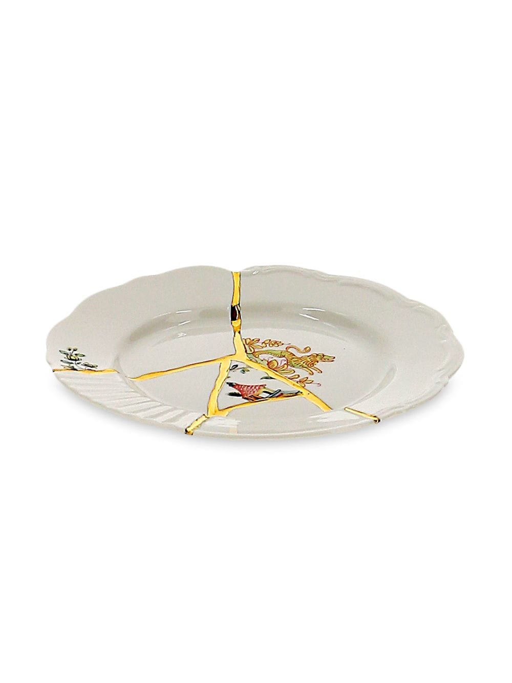 PIATTO DA FRUTTA IN PORCELLANA ø Cm.21 h.2,8 "KINTSUGI-n`2"