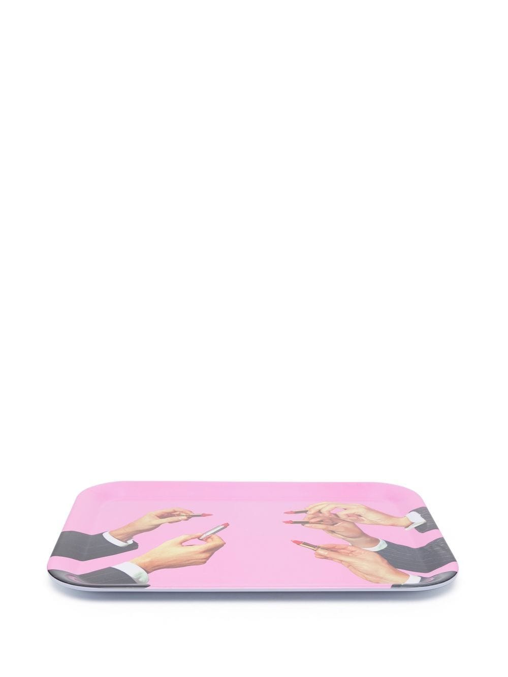 VASSOIO IN MELAMINA "TOILETPAPER" Cm.32x43,5 - LIPSTICKS PINK