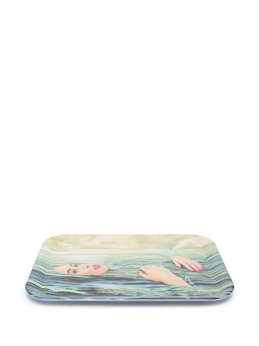 VASSOIO IN MELAMINA "TOILETPAPER" Cm.32x43,5 - SEA GIRL