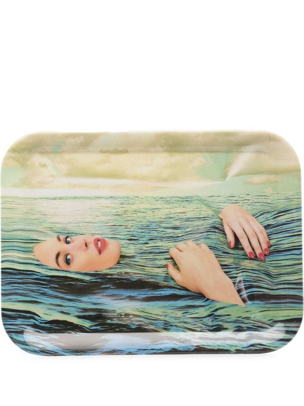 VASSOIO IN MELAMINA "TOILETPAPER" Cm.32x43,5 - SEA GIRL