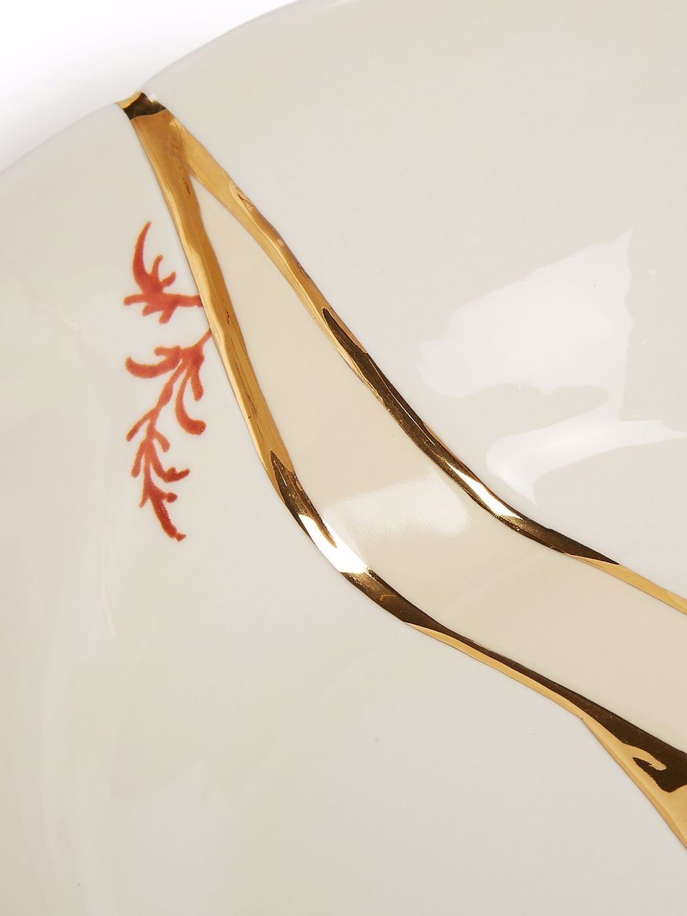 CIOTOLA IN PORCELLANA ø Cm.19 h.7,2 "KINTSUGI-n`1"