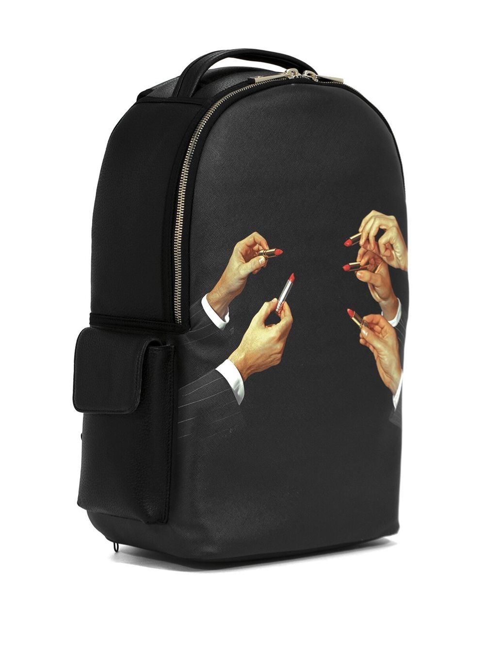 ZAINO IN SIMILPELLE LIPSTICKS BLACK