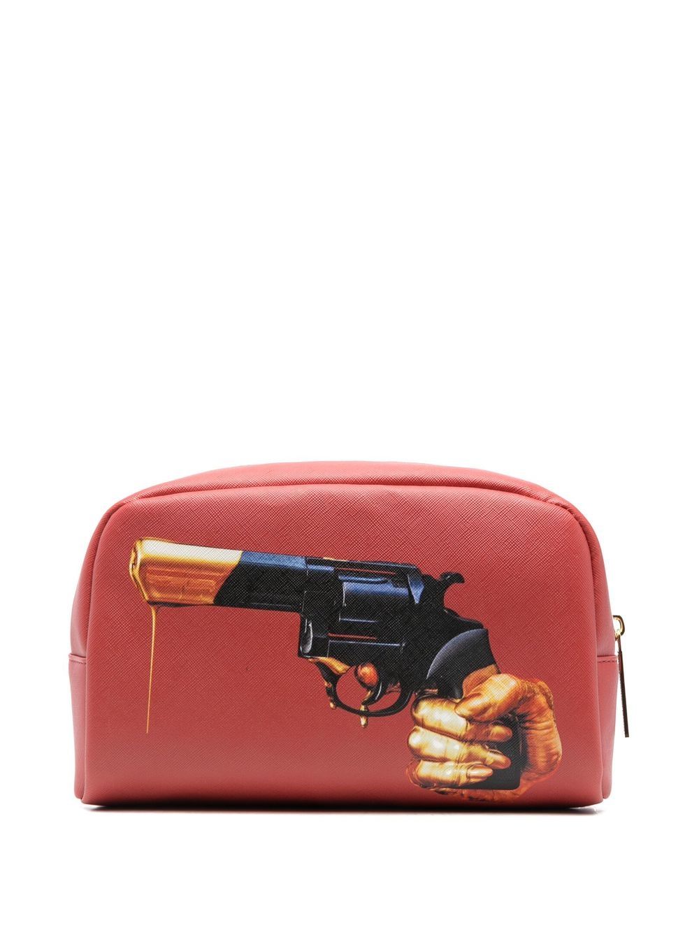 BEAUTY-CASE IN PU STAMPATO "TOILETPAPER" Cm. 23x8 h.13 - REVOLVER