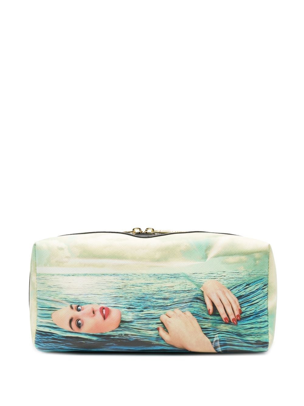 WASHBAG IN PU "TOILETPAPER" Cm. 25,5x12,5x12 - SEA GIRL