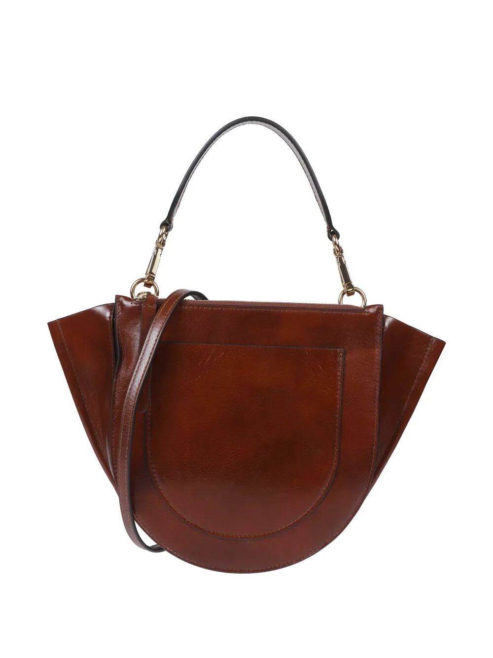 Borsa in pelle con manico