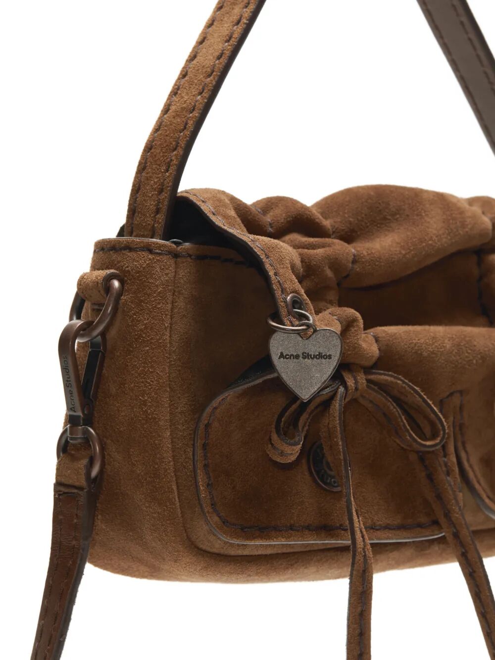 borsa  in scamosciato marrone