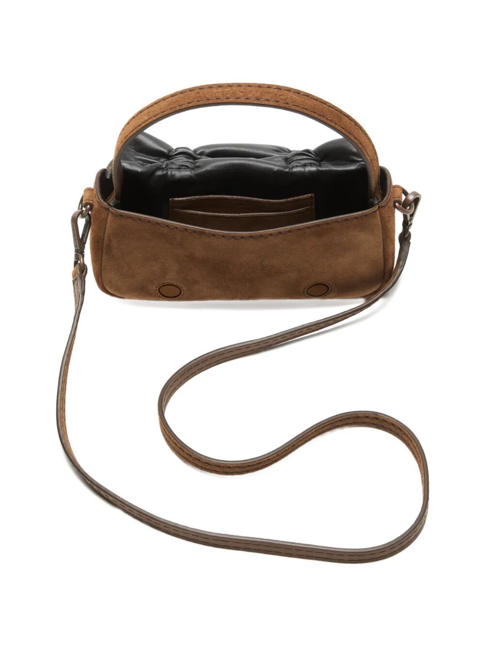 borsa  in scamosciato marrone