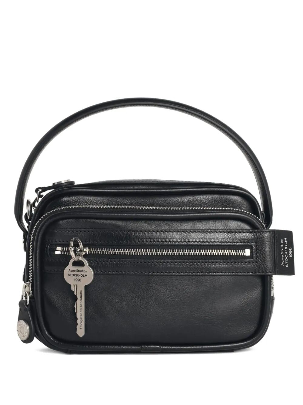 borsa in pelle nera
