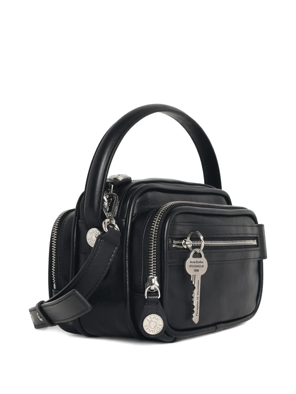borsa in pelle nera
