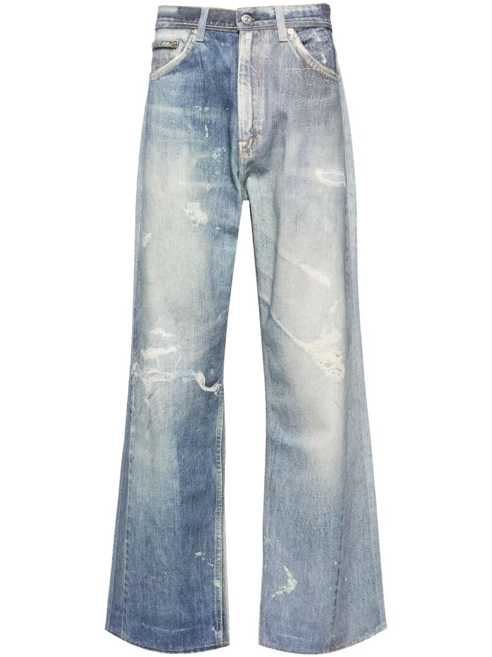 Jeans loose fit effetto vintage wash