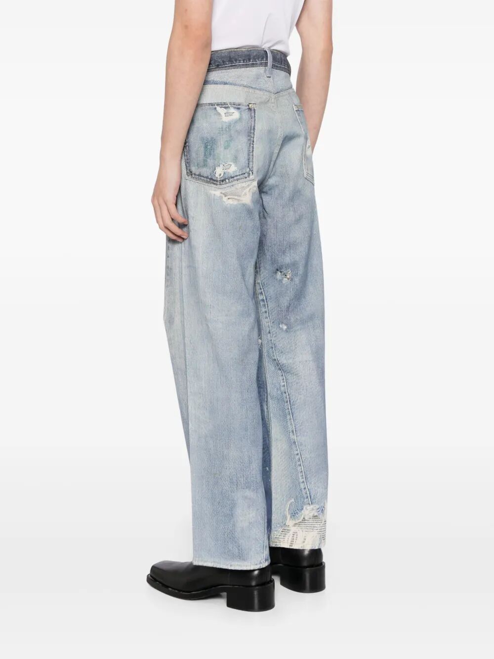 Jeans loose fit effetto vintage wash