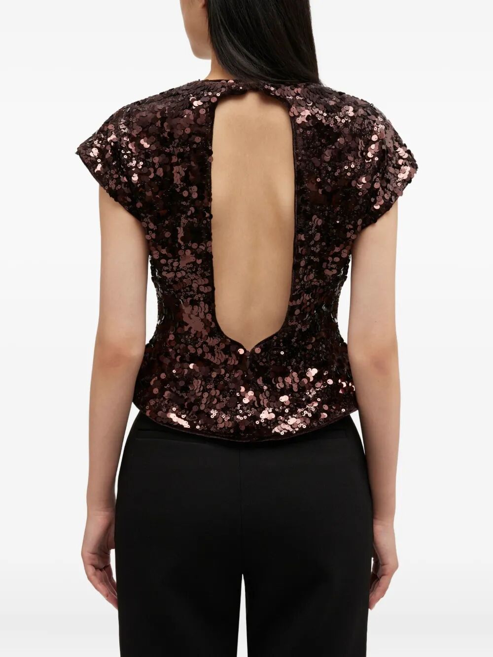 Velvet Sequins Top