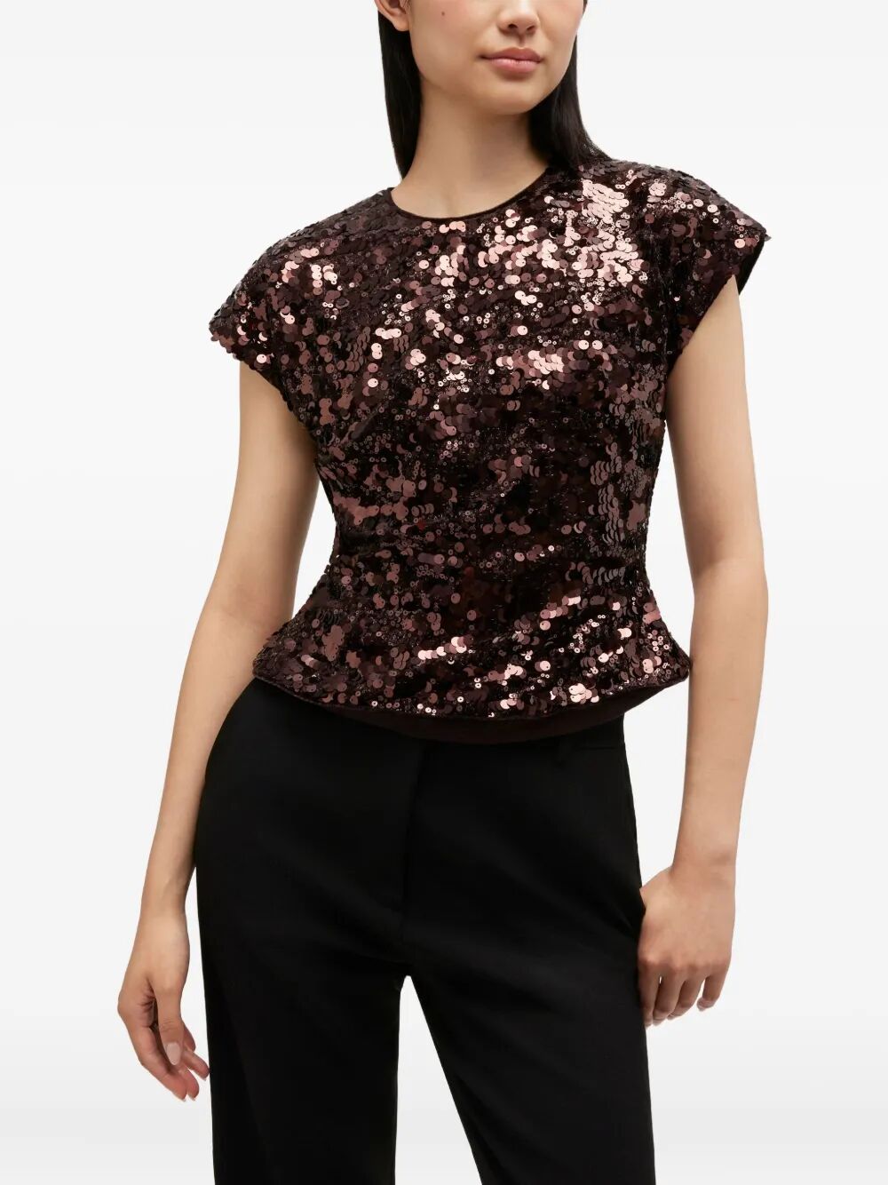 Velvet Sequins Top