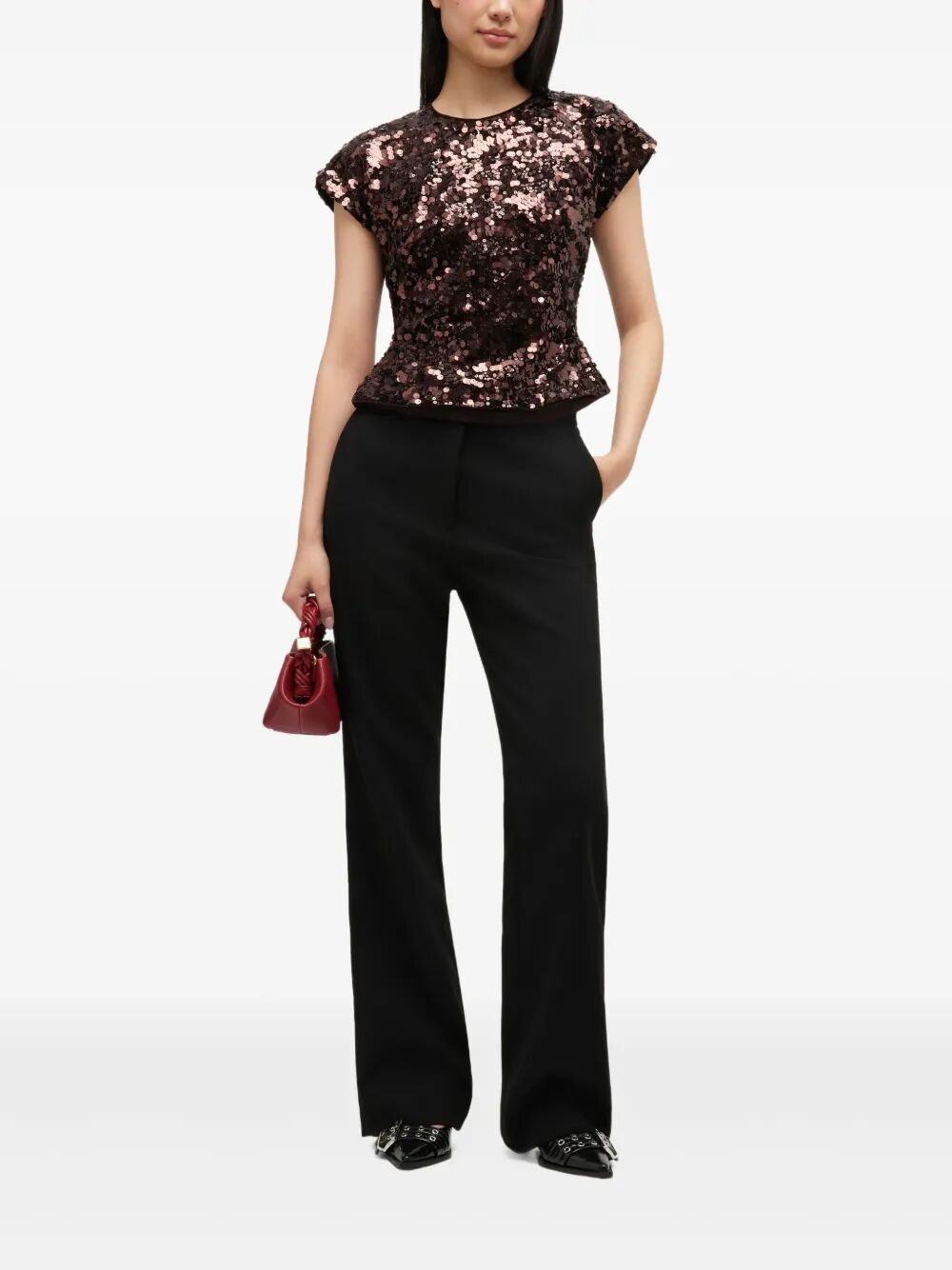Velvet Sequins Top