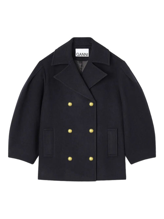 Peacoat Wool Midi Coat