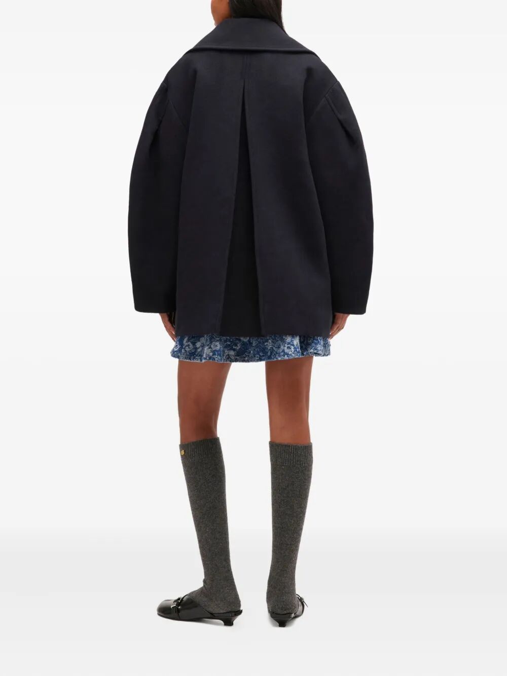 Peacoat Wool Midi Coat