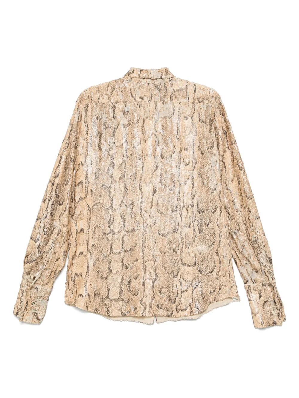 Camicia a maniche lunghe con pailettes