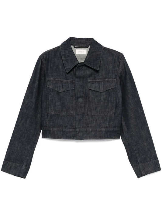 Giacca in denim crop