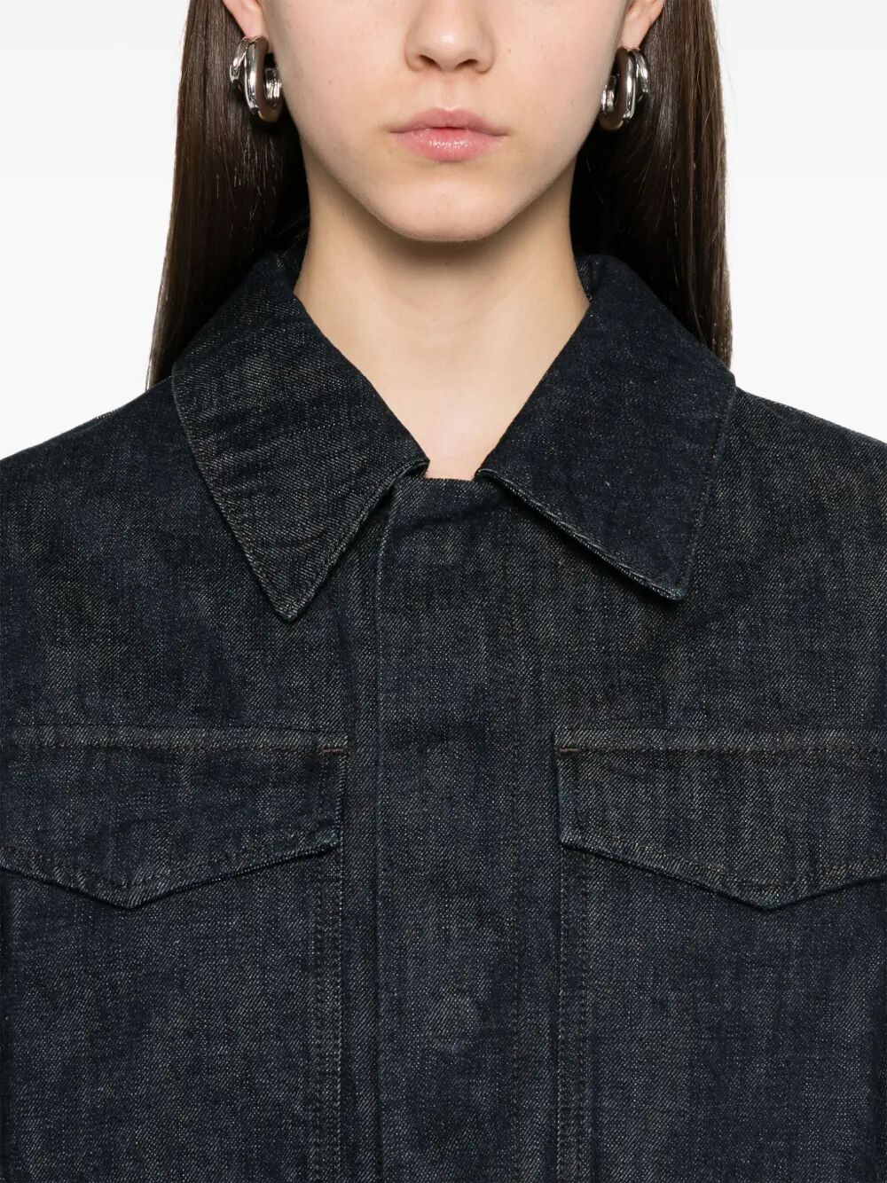 Giacca in denim crop