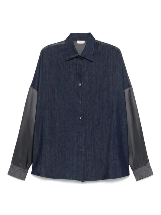 Camicia oversize a maniche lunghe