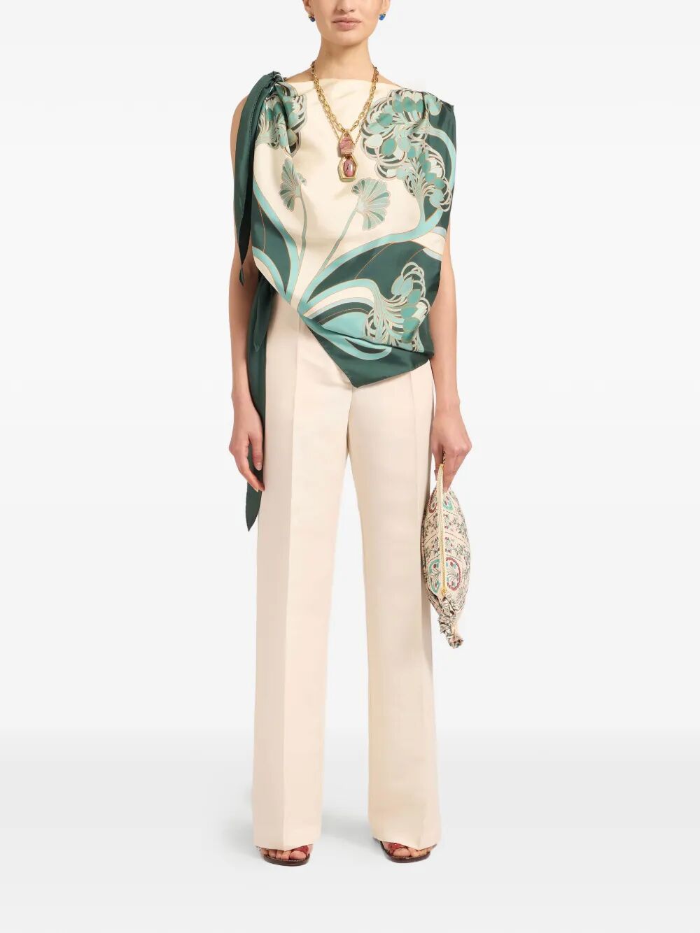 foulard  stampa floreale