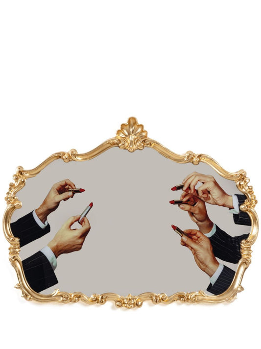 SPECCHIO CON CORNICE IN PU E MDF “TOILETPAPER LIBERTY MIRROR” BIG