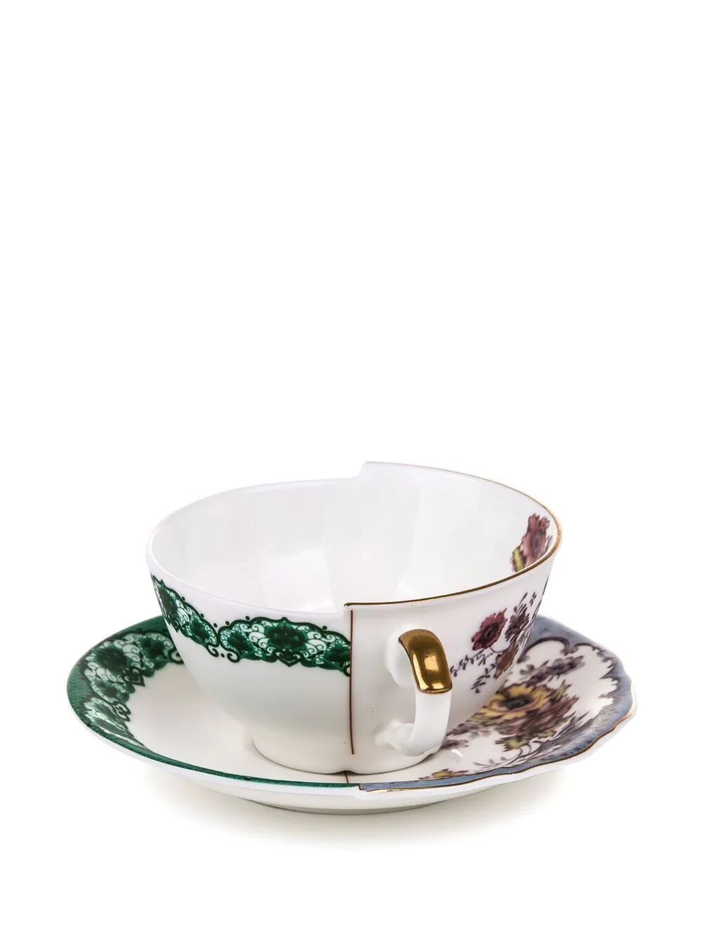 TAZZA DA TÈ CON PIATTINO IN PORCELLANA  "HYBRID-ISIDORA"