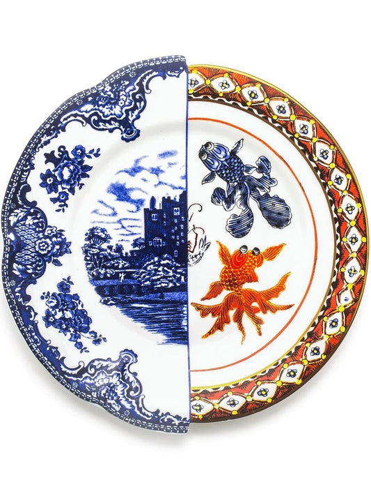 PIATTO PIANO IN PORCELLANA ø Cm.27,5 h.2,3 "HYBRID-ISAURA"