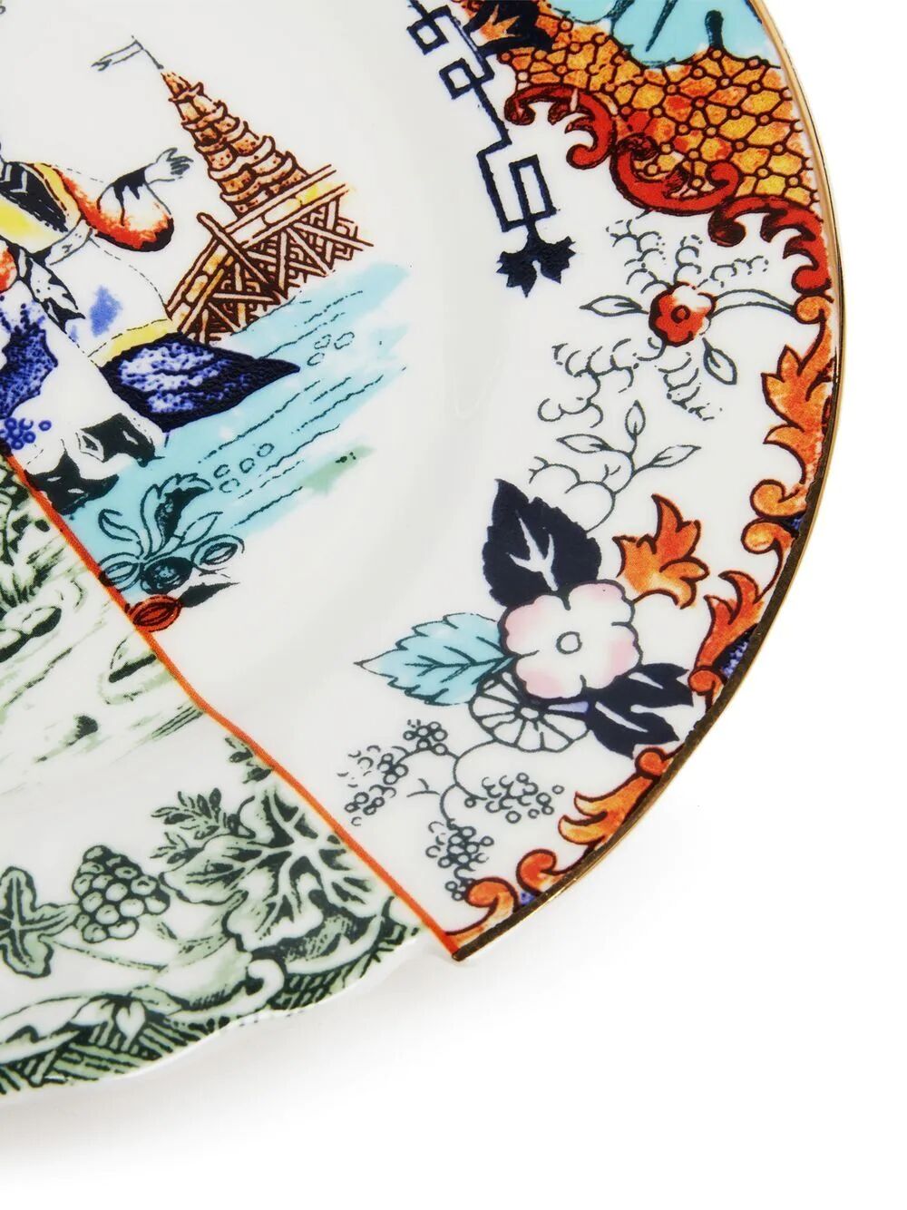 PIATTO PIANO IN PORCELLANA ø Cm.27,5 h.2,3 "HYBRID-IPAZIA"