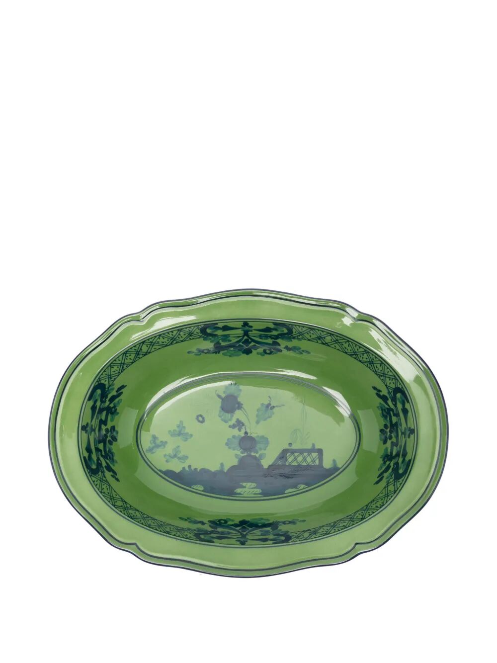 A.DOCCIA VASSOIO OVALE FONDO CM 25