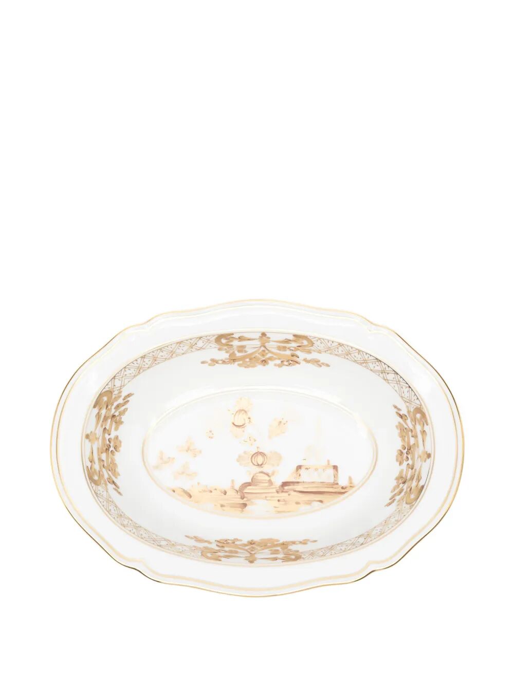 A.DOCCIA VASSOIO OVALE FONDO CM 25