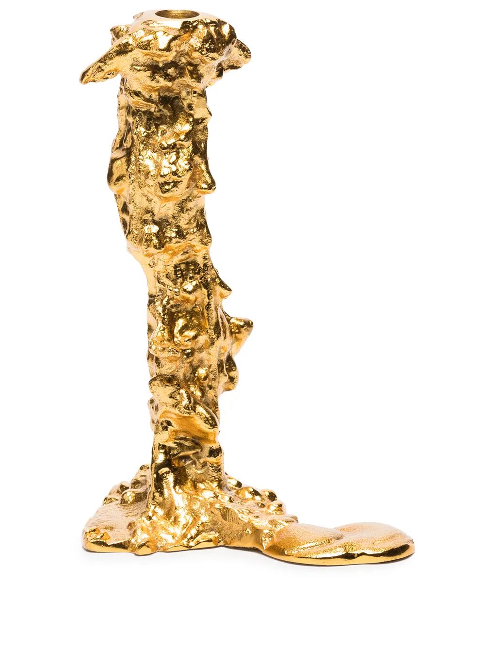 Drip candle holder gold L