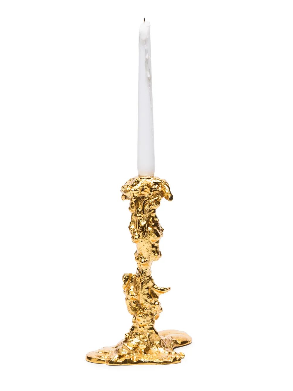 Drip candle holder gold L