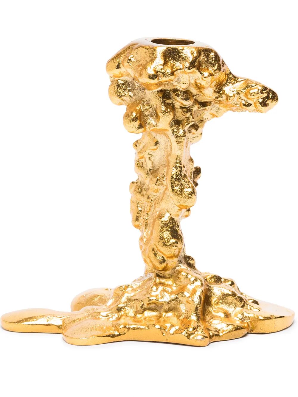 Drip candle holder gold S